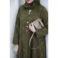 Viscose abaya in olive color