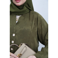 Viscose Abaya - Olive Green