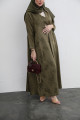 Viscose abaya in olive color