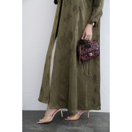 عباية فيسكوز باللون الزيتي