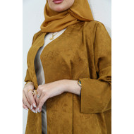 Viscose abaya in honey color