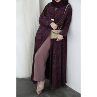 Viscose abaya - purple