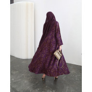 Viscose abaya - purple