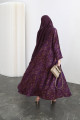 Viscose abaya - purple