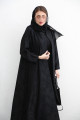 Practical abaya patterned with small flowers