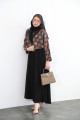 Black embellished abaya