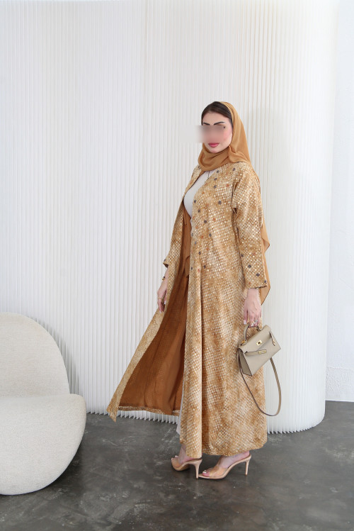 Square Abaya - Caramel