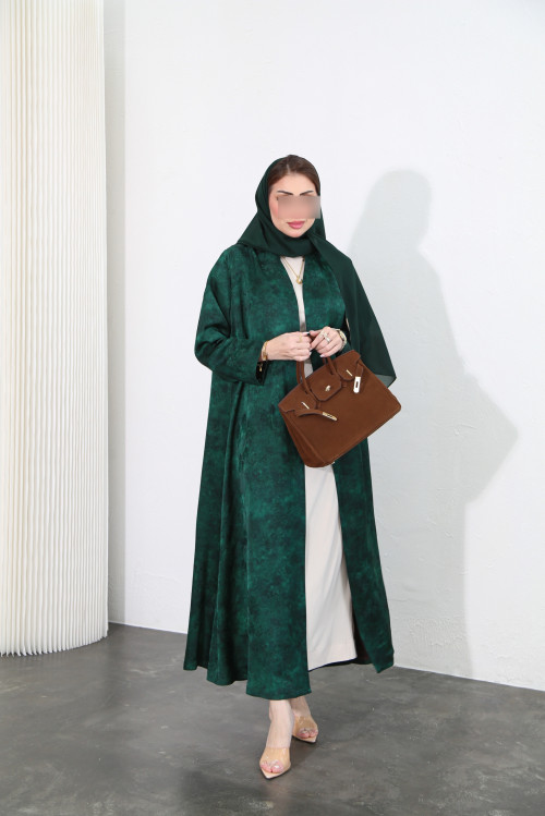 Royal green viscose abaya