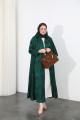 Royal green viscose abaya