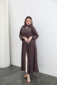 Dahlia Abaya - Lavender Gray