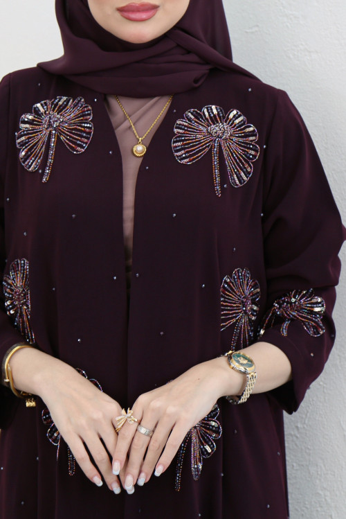 Dalia Abaya - Burgundy