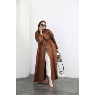 Viscose abaya - chocolate brown