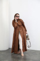 Viscose abaya - chocolate brown