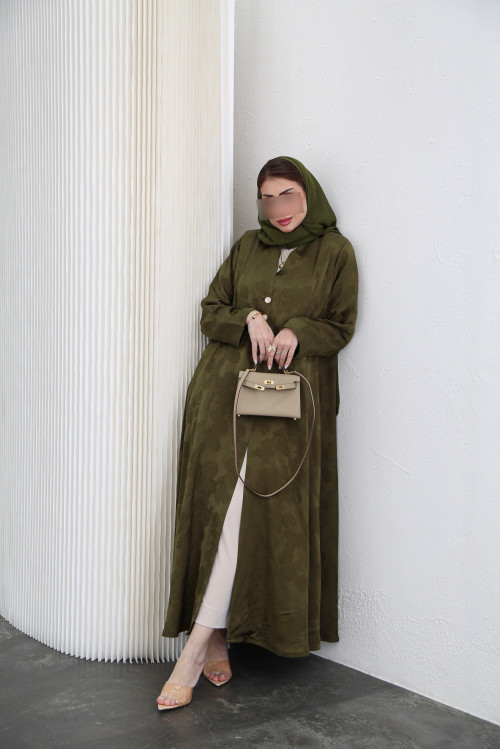 Viscose Abaya - Olive Green