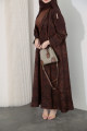 Viscose Abaya - Vintage Mahogany
