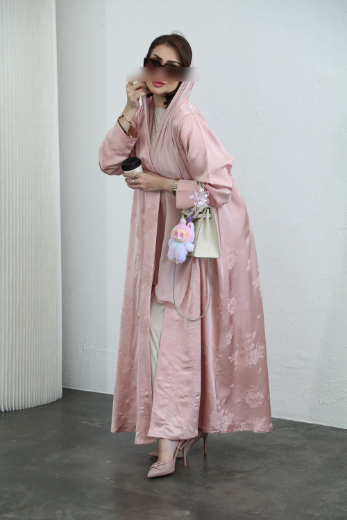 Floral viscose abaya