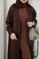 Viscose Abaya - Vintage Mahogany
