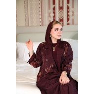 عباية فيسكوز -Dark Plum 
