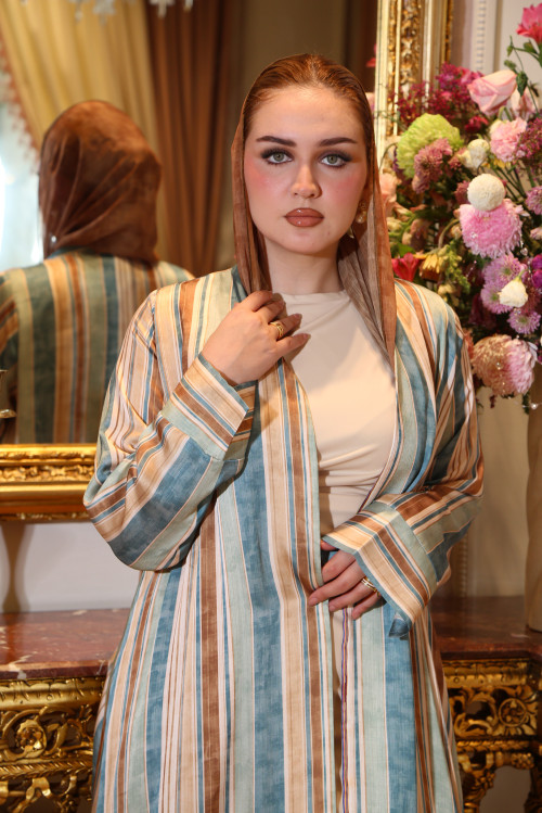 رايون- Bronze Pastel lines
