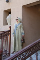 Jamdani blazer abaya