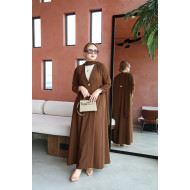 Brown practical abaya