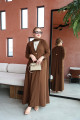 Brown practical abaya