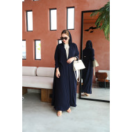 Elegant navy blue abaya