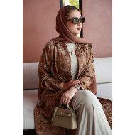 Luxurious brown abaya