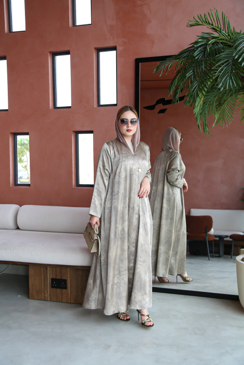 Shiny viscose abaya