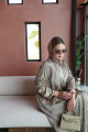 Shiny viscose abaya