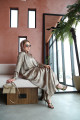 Shiny viscose abaya