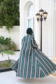 عباية مقلمة - Mixed Green