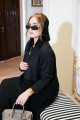 عباية جاكارد منقوشة - Jacquard Black 