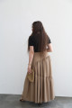 Brown crepe skirt