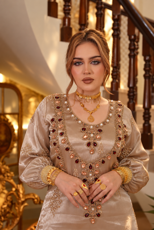 دراعة بعقود مرصعة – Royal Champagne