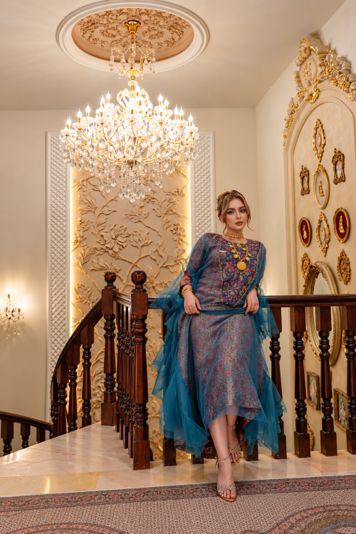 دراعة – Banarasi Teal