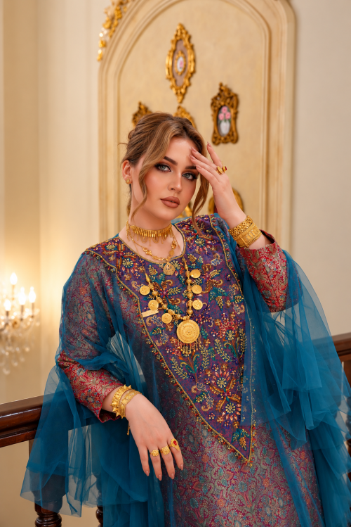 دراعة – Banarasi Teal