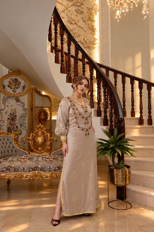 دراعة بعقود مرصعة – Royal Champagne
