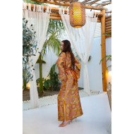 Dark saffron kaftan