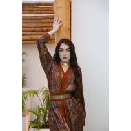 Brown paisley kaftan