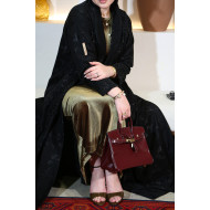 عباية جاكارد مخروزة يدويًا