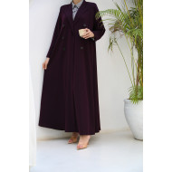 Practical eggplant abaya