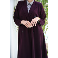 Practical eggplant abaya