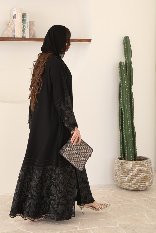 Abaya with French lace