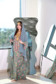 Long Balochi traditional dress in Tiffany colour