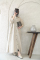 Practical Abaya made of natural linen