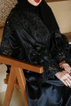 Luxurious taffeta abaya