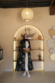 Golden brocade abaya