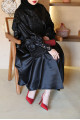 Luxurious taffeta abaya