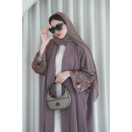 Luxurious nude abaya